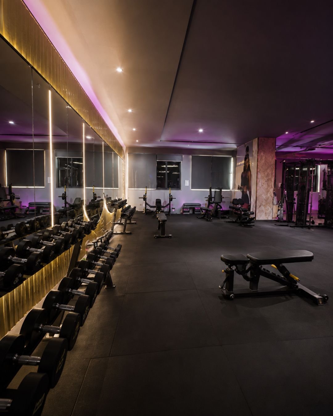 Espace de fitness et poids libres