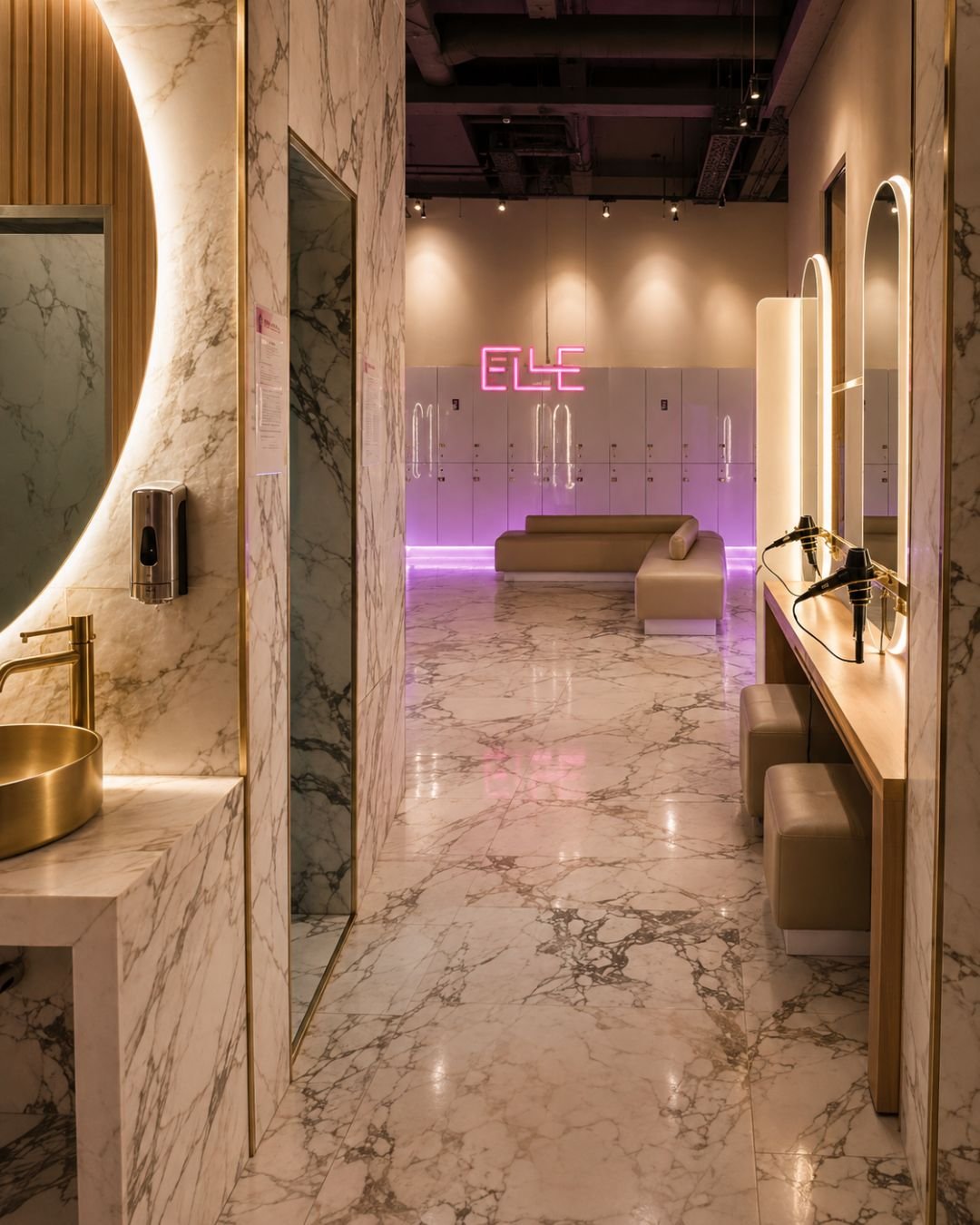Vestiaires premium du club
