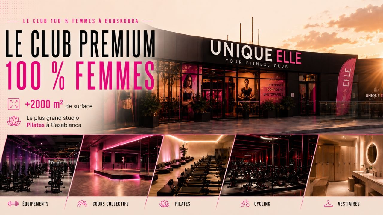 Le club ELLE Bouskoura — espace d'entraînement 100 % femmes